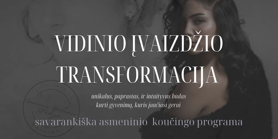 VIDINIO ĮVAIZDŽIO TRANSFORMACIJA - savarankiška asmeninio koučingo programa