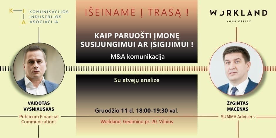 M&A komunikacija: Kaip paruošti įmonę pardavimui ar susijungimui?