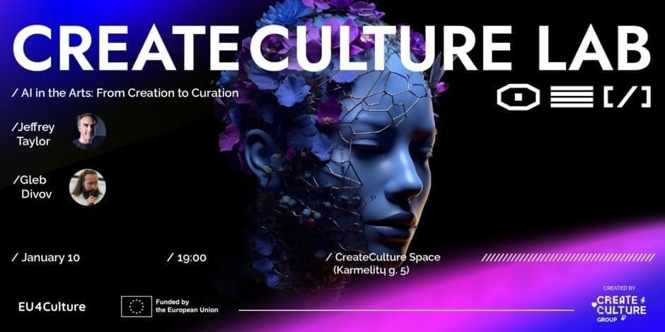 CreateCulture Lab: "AI in the Arts: From Creation to Curation" by Jeffrey Taylor