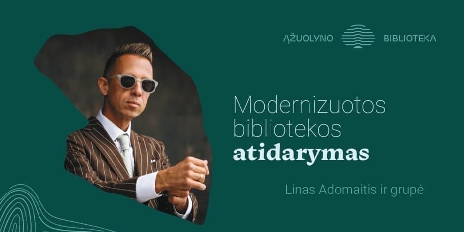 Lino Adomaičio ir grupės koncertas Ąžuolyno bibliotekoje