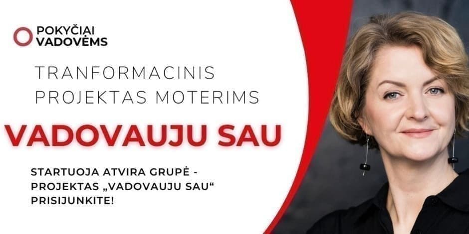 Vadovauju SAU 2025. Tęstinis projektas moterims - vadovėms