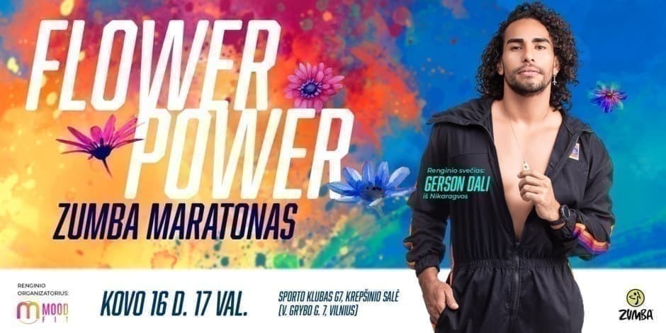Flower Power Zumba maratonas su Gerson Dali