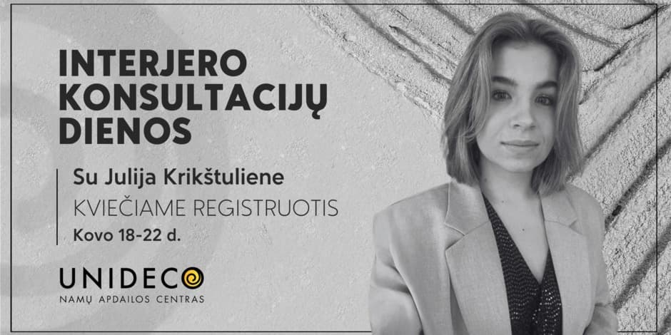 Interjero konsultacijos su dizainere Julija Krikštuliene