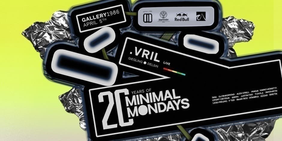 20 YEARS OF MINIMAL MONDAYS: .VRIL LIVE