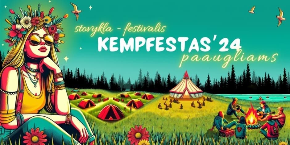 Paauglių stovykla-festivalis „KEMPFESTAS'24“