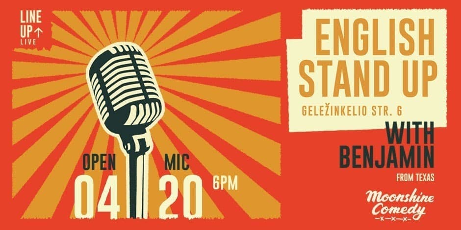 English stand up | LINE UP 04.20