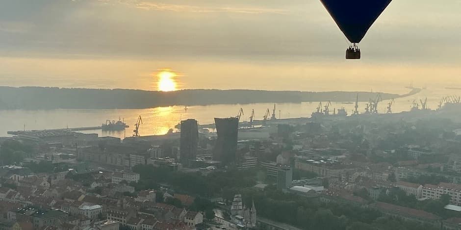Skrydis oro balionu Klaipėdoje