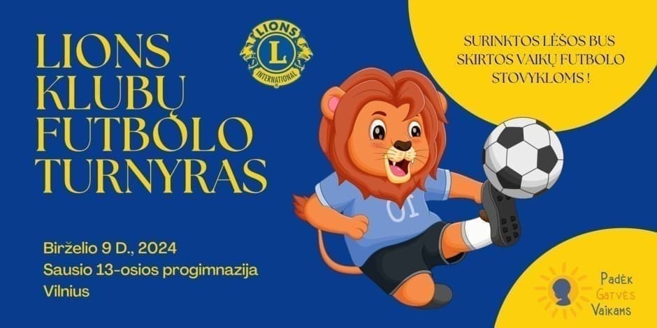 Futbolo turnyras "Padėk gatvės vaikams"