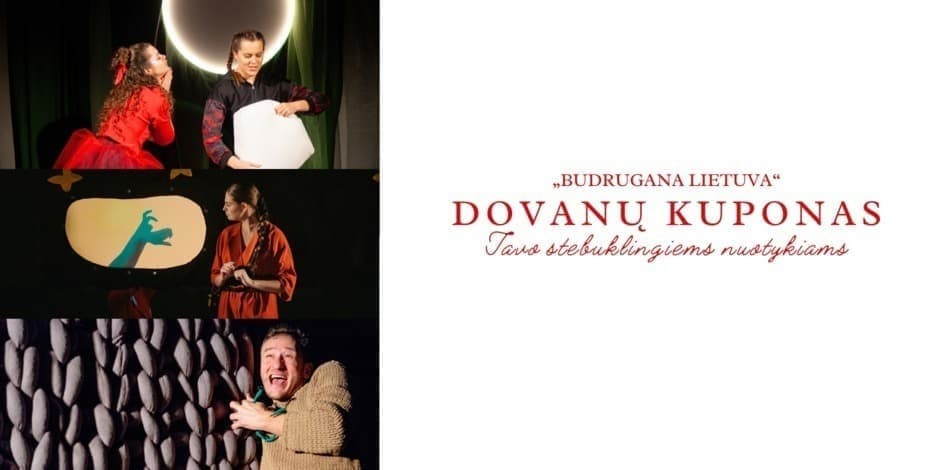 Rankų šešėlių teatro "Budrugana Lietuva" dovanų kuponas