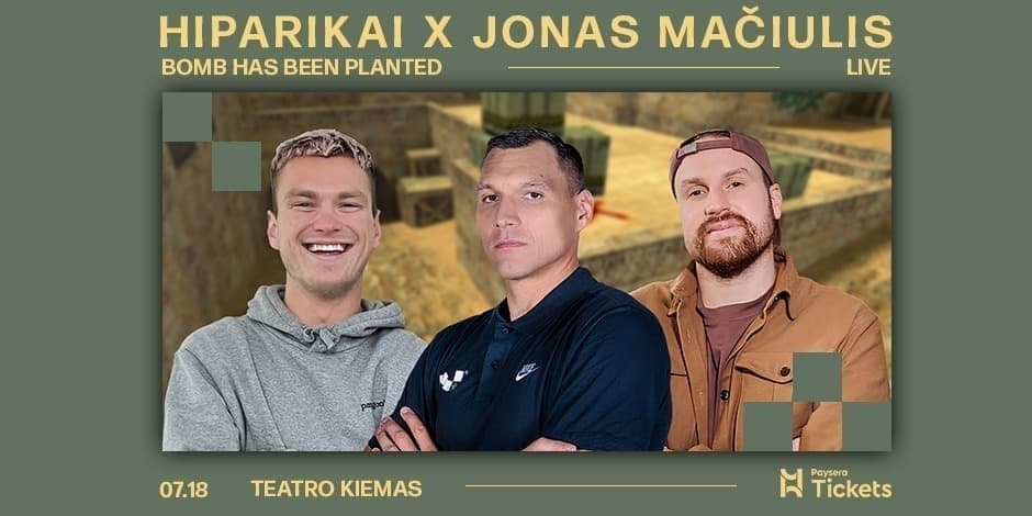 HIPARIKAI x JONAS MAČIULIS: bomb has been planted live