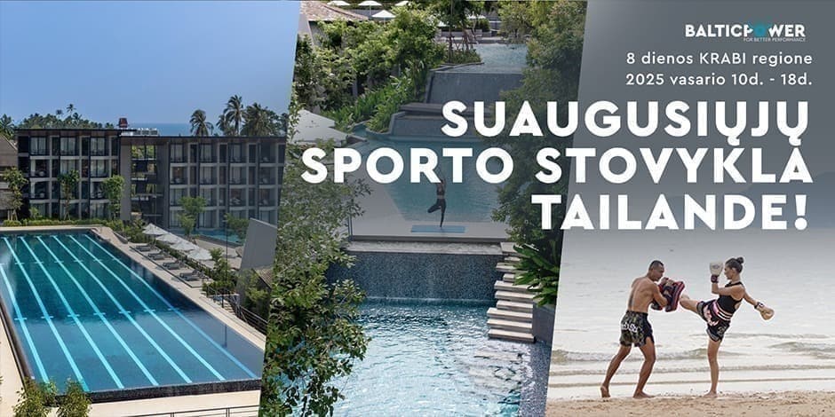 Suaugusiųjų sporto stovykla Tailande! Aštuonios aktyvios dienos Krabi regione.