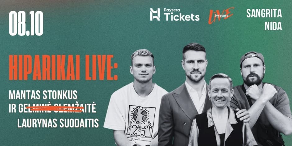 HIPARIKAI live NIDA: Mantas ir Laurynas