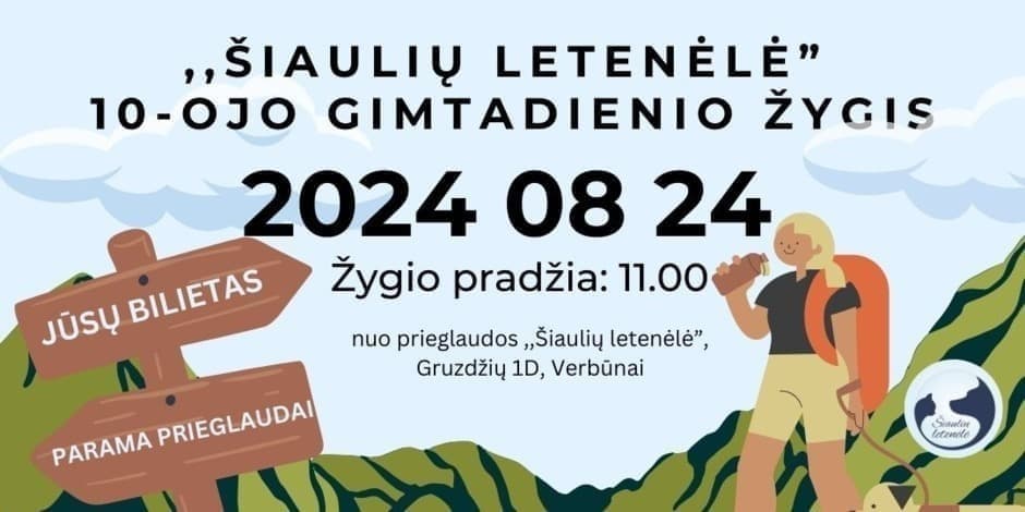 ,,Šiaulių letenėlė'' prieglaudos 10-ojo gimtadienio žygis