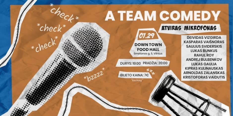 A Team comedy open mic (Vilnius)