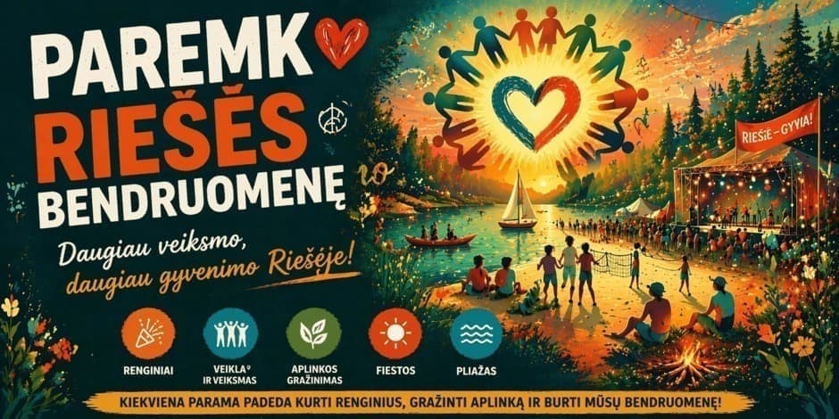 PARAMA RIEŠĖS BENDRUOMENEI