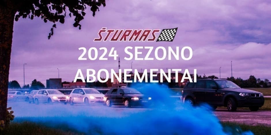 Automobilių orientacinės ŠTURMAS - 2024 metų sezono ABONEMENTAI