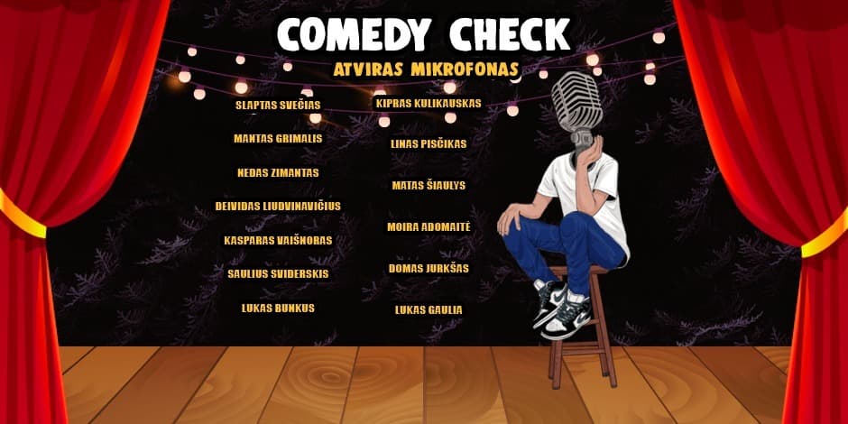 Comedy Check Atviras Mikrofonas