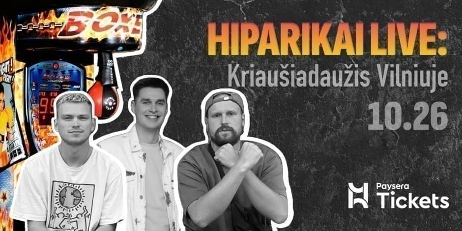 HIPARIKAI LIVE: Kriaušiadaužis Vilniuje | Svečiuose - Mantas Katleris