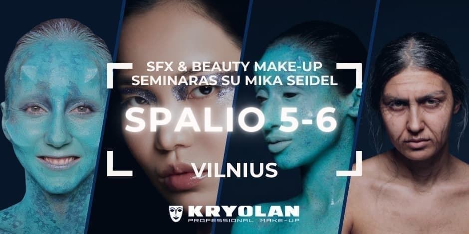 Kryolan Professional makeup "SFX & Beauty make-up" seminaras su Mika Seidel