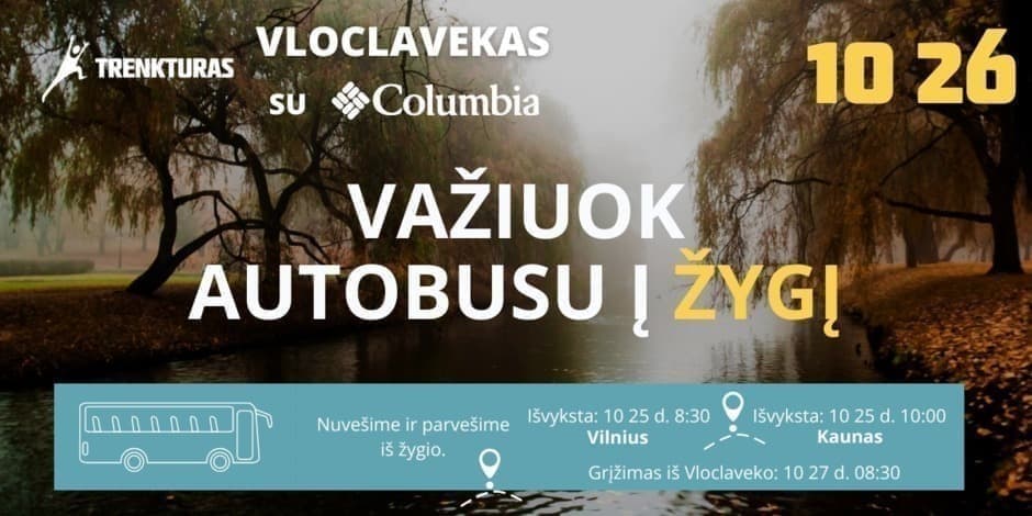 „Trektours Włocławek`24 Presented by Columbia” kelionė autobusu