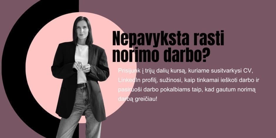 Online mokymai: „Rask norimą darbą!“