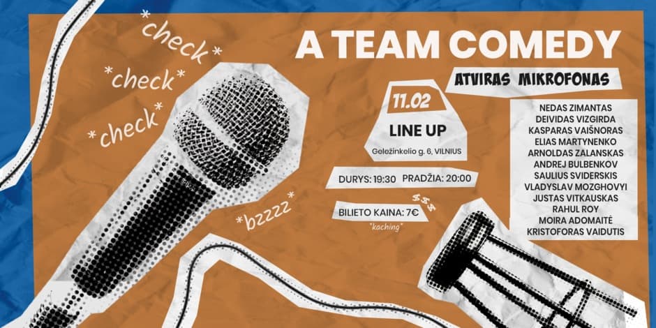 A Team comedy open mic (Vilnius)