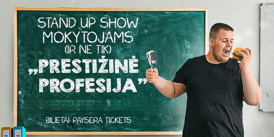 JUSTINAS VISICKAS STAND UP SHOW ,,PRESTIŽINĖ PROFESIJA" (ANYKŠČIAI)