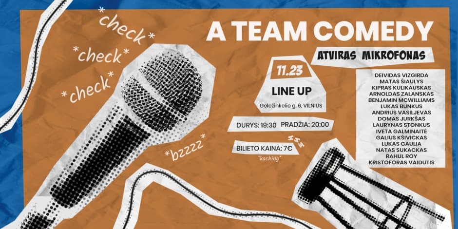 A Team comedy open mic (Vilnius)