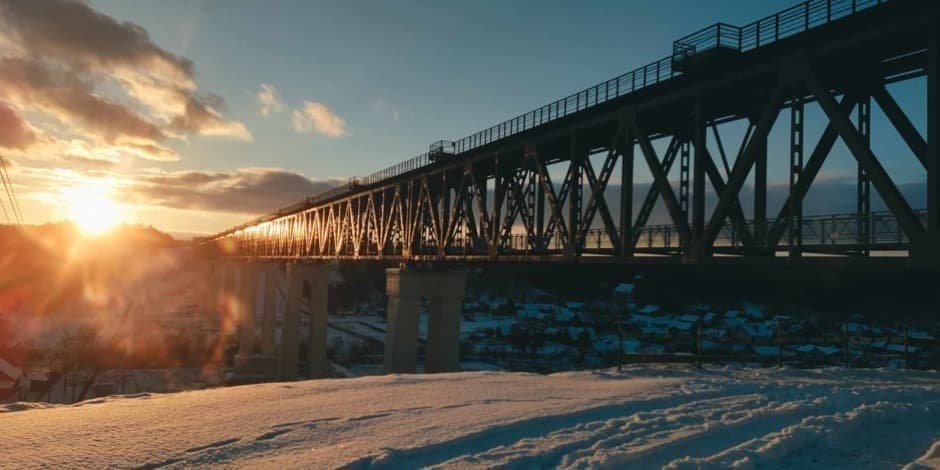 Ekskursijos Lyduvėnų geležinkelio tiltu (žiema 2024/2025 )/Excursions on the Lyduvėnai railway bridge (2024/2025 Winter)