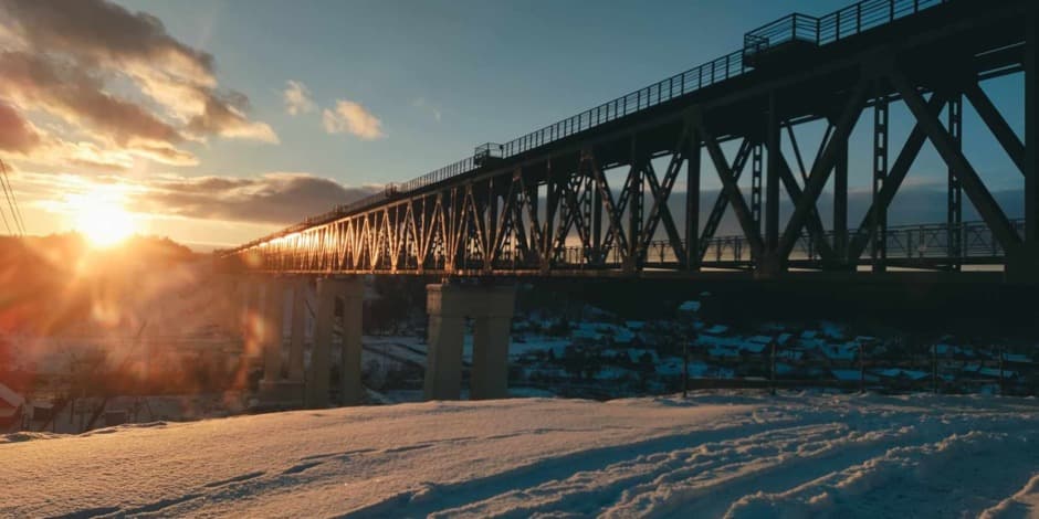 Ekskursijos Lyduvėnų geležinkelio tiltu (žiema 2024/2025 )/Excursions on the Lyduvėnai railway bridge (2024/2025 Winter)