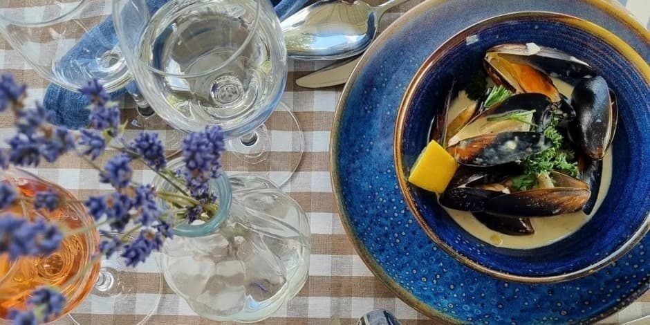 Degustacinė   midijų patiekalų vakarienė. Viduržemio šalių receptai.