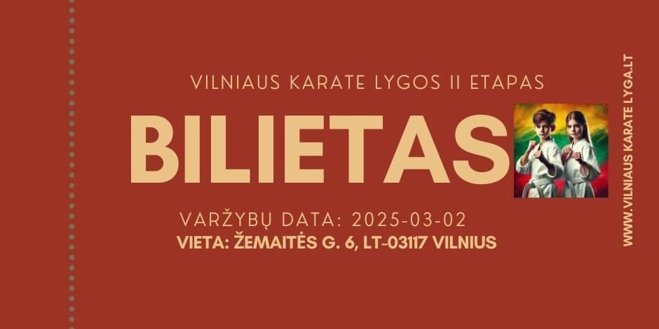 Vilniaus Karate Lyga II etapas