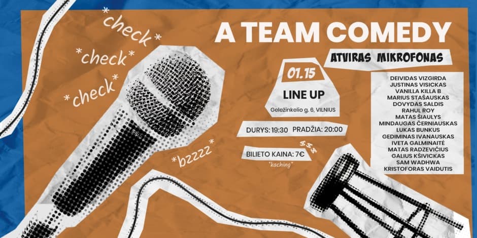 A Team comedy open mic (Vilnius)