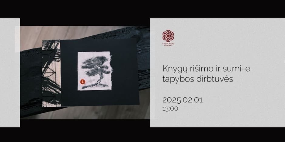 Knygų rišimo ir sumi-e tapybos dirbtuvės