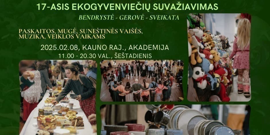 17-asis Ekogyvenviečių suvažiavimas: Bendrystė - Gerovė - Sveikata