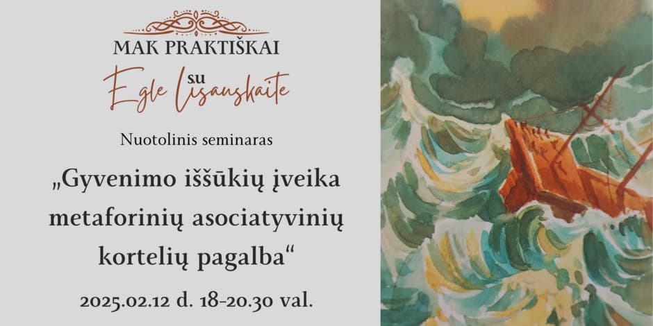 Gyvenimo iššūkių įveika metaforinių asociatyvinių kortelių pagalba