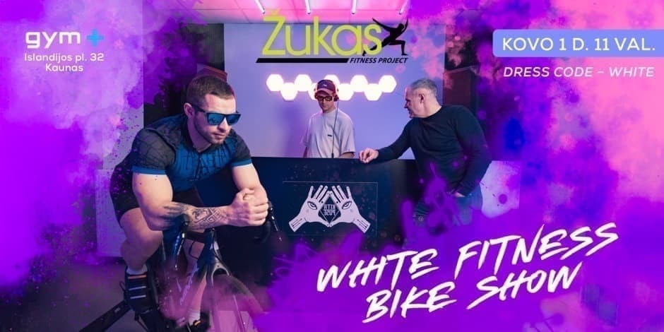WHITE FITNESS BIKE SHOW