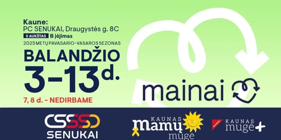 Kauno Mamų mugė ir Mugė PLIUS 2025 pavasario-vasaros sezonas