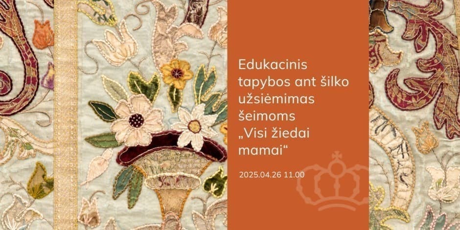 Edukacinis tapybos ant šilko užsiėmimas šeimoms „Visi žiedai mamai“