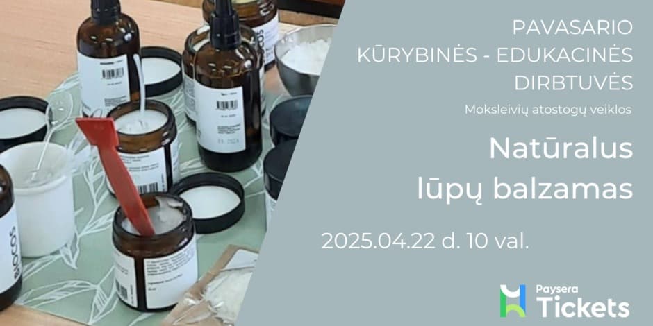 Natūralus lūpų balzamas