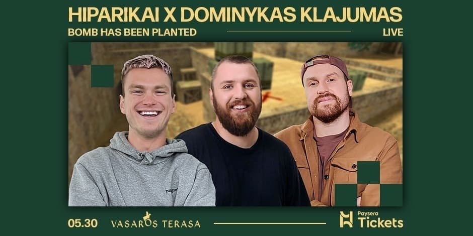 HIPARIKAI X DOMINYKAS KLAJUMAS:  HAS BEEN PLANTED LIVE [VILNIUS]