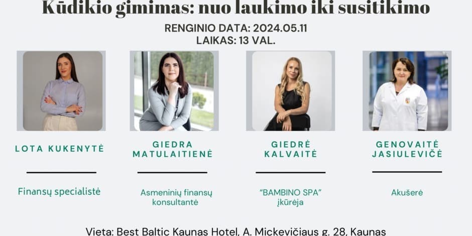 KŪDIKIO GIMIMAS: NUO LAUKIMO IKI SUSITIKIMO