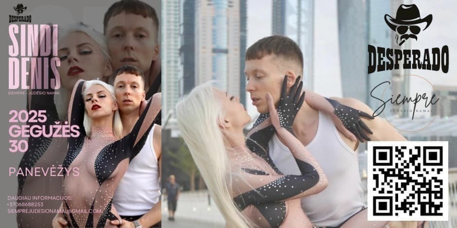 Bachata VAKARĖLIS + Sindi & Denis seminaras | PANEVĖŽYS