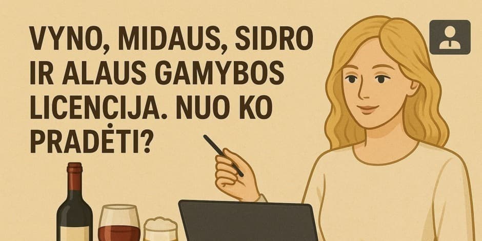 Vyno, midaus, sidro ar alaus gamybos licencija. Nuo ko pradėti?