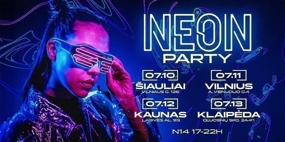 Moksleivių NEON PARTY! Vilnius