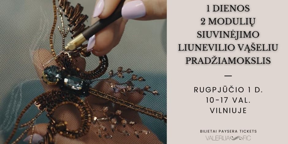 Siuvinėjimo liunevilio vąšeliu pagrindai