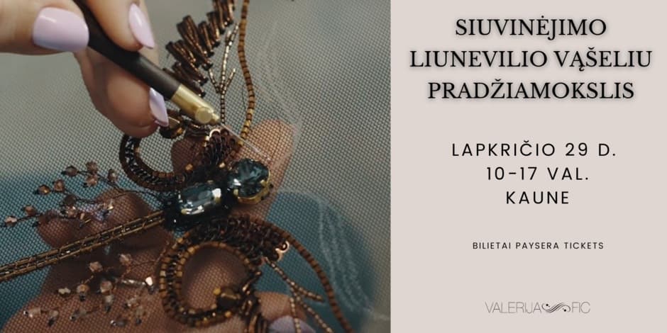 Siuvinėjimo liunevilio vąšeliu pagrindai