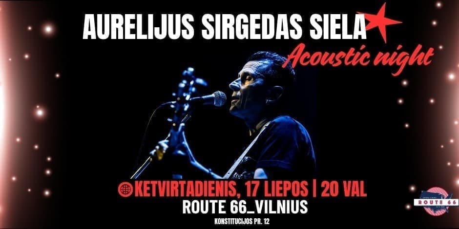 Aurelijus Sirgedas (SIELA) – „Acoustic Night“ Vilnius