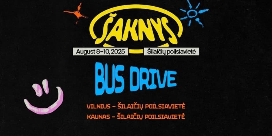 Bus Drive To Šaknys Festival 2025
