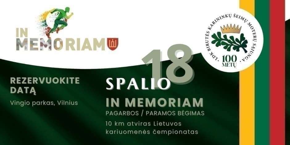 Pagarbos/paramos bėgimas "In Memoriam 2025"